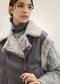 close view of Iconic Sheepskin Vest for Women