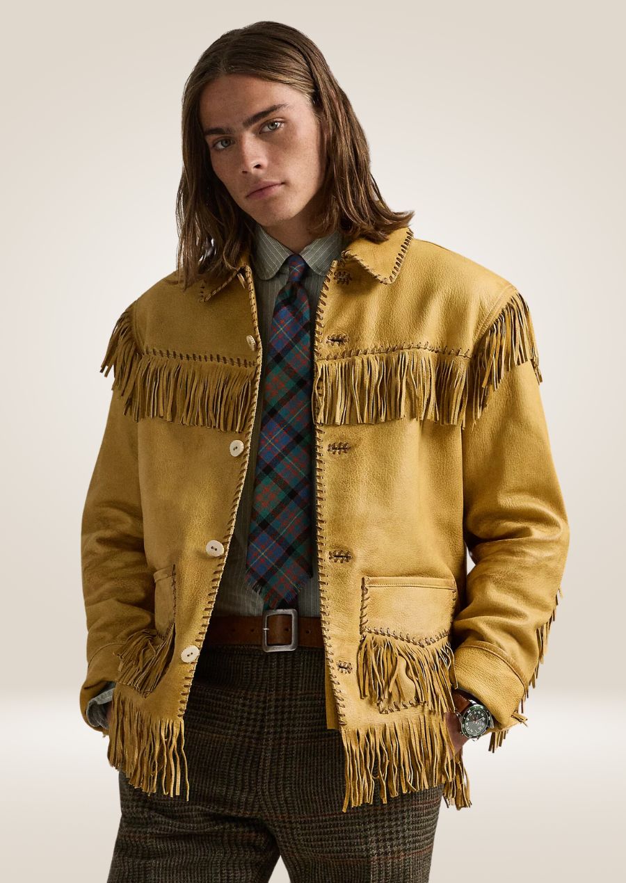 Men's Fringe Leather Jacket - Iconic Western Style